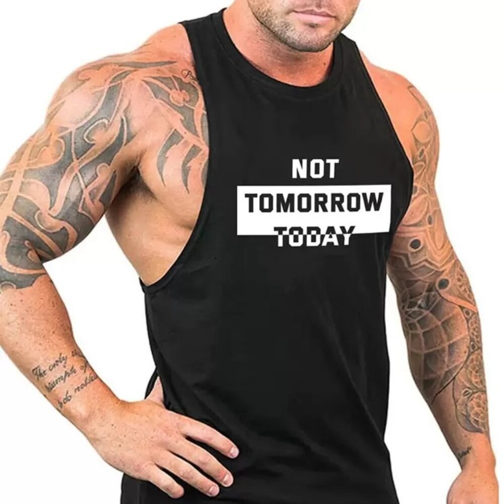 ✨ 3/$20✨ "Not Tomorrow, Today" Singlet Tank Top